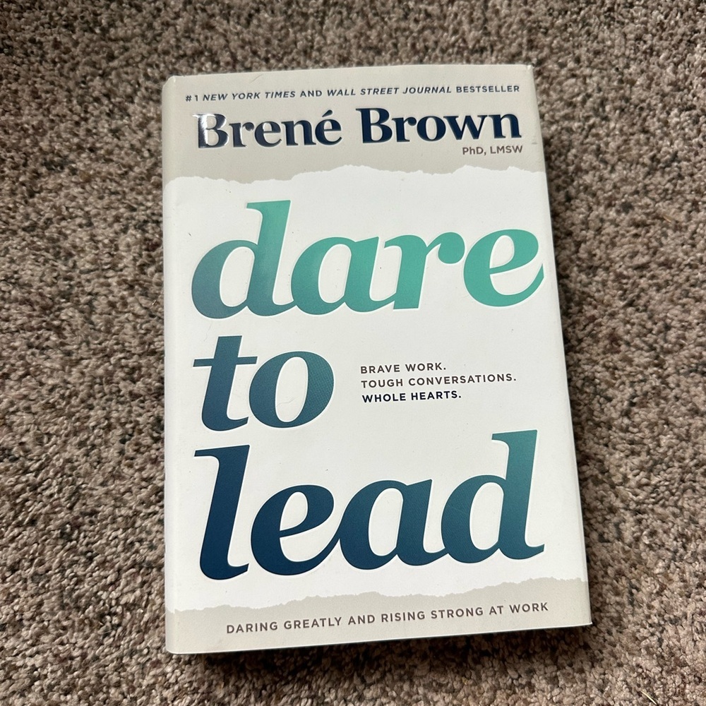 'Dare to Lead' Book - White and Blue Cover